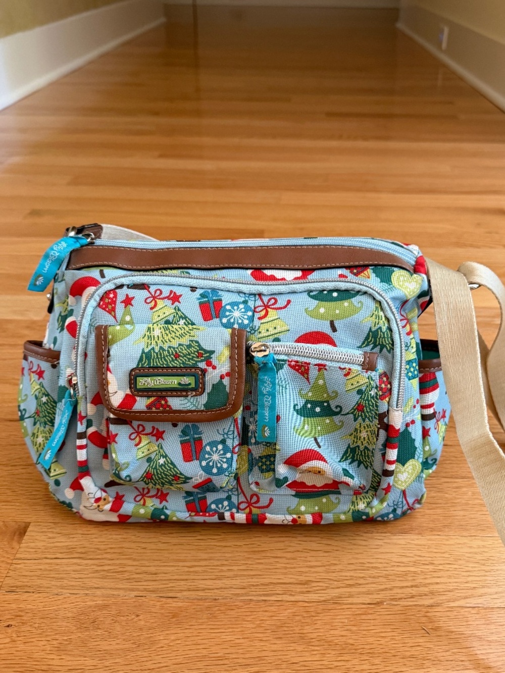Lily Bloom Christmas Holiday Crossbody Bag